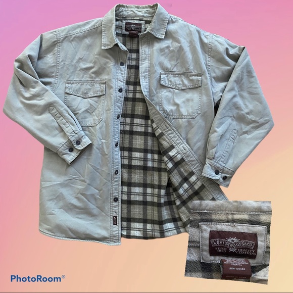 Levis beige fleece fall jacket. - Picture 1 of 1